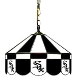 Imperial Chicago White Sox Licensed 16-Inch Diameter Stained Glass Pub Light