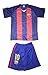 2016/2017 BARCELONA MESSI HOME KIDS JERSEY & SHORTS (X-Large (ages 10-11))