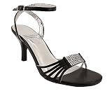 Iridescent Rhinestone Strappy Heel