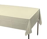 Ivory Paper Tablecovers 54 inchx108 inch 1 pc