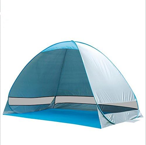Eskyline® Outdoor 2-3 Person Automatic Pop up Instant Portable Cabana Beach Tent Camping Fishing Picnic UV Protective Shelter, Sets up in Seconds (Silver)