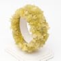 Cute Stretchy Lime Green Jasper Web Chip Bracelet