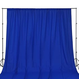 9x6 ft Photography Blue Background Muslin Photo Studio Backdrop