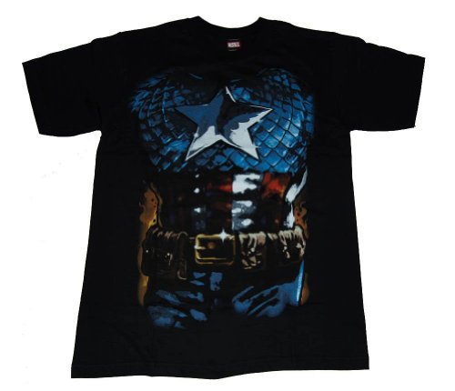  Officially Licensed Marvel Comics Captain America Costume T-Shirt