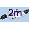 Pure HQ OFC Shielded 3.5mm Stereo Jack to Jack Cable Gold 2m
