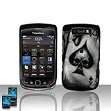 Blackberry 9800 Torch Snap-on Poker Skull Ace of Spade Phone Protector Hard ....