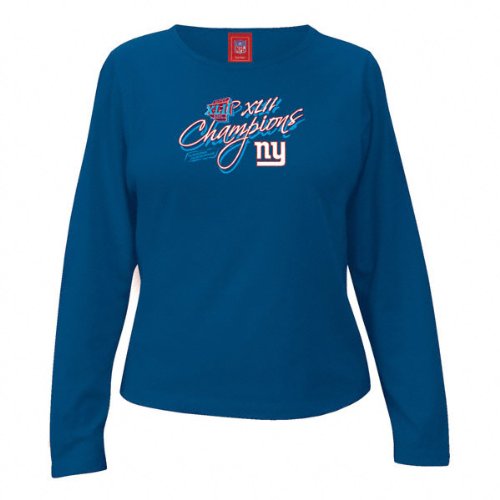 Buy New York Giants Super Bowl XLII Champions Ladies Choice Long Sleeve Tee