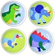 Dinosaurland Knob Set by Olive Kids