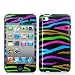 iPod Touch 4G Graphic Case - Rainbow Zebra (Front & Back) iPod Touch 4G Graphic Case - Rainbow Zebra (Front & Back)