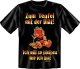 Eigenschaften Shirt Zauber  / Shirt Zauber Fun T-Shirt - Zum Teufel mit der Diät... - M