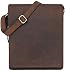 Leaderachi - 100% Pure Genuine Real Vintage Hunter Leather Handmade Unisex Crossover Shoulder Messenger Bag ["LOMBARDY" (MUSKAT)] RS.2699.00