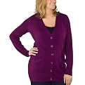 Mossimo&reg; Black Plus Ultra Soft Boyfriend Cardigan - Purple