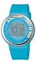 Casio Women's Digital Blue Round Resin Strap Watch #LDF-30-2B