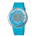 Casio Women's Digital Blue Round Resin Strap Watch #LDF-30-2B
