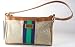 Women's Tommy Hilfiger Handbags Large Tote (Beige/brown with Navy/green Handles)