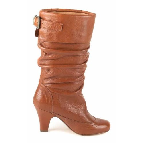 Buy Steve Madden Womenâs Legion Scrunch Boot,Cognac Leather,9.5 M US ...