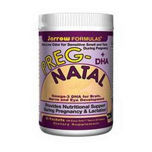 Jarrow Formulas Preg-Natal and DHA, 30 Packets (Pack of 2)