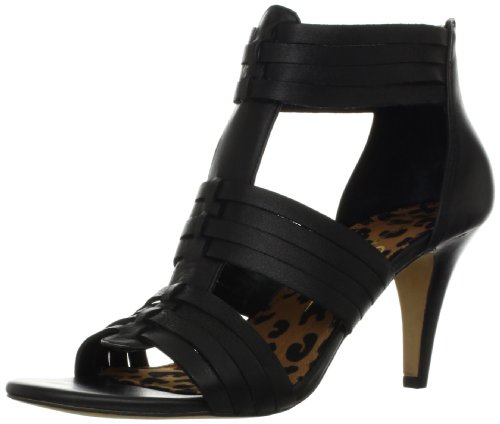 Jessica Simpson Women's Elise Sandal,Black JC Vachetta,6.5 M US Picture