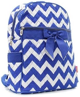 Quilted Chevron Backpack Royal