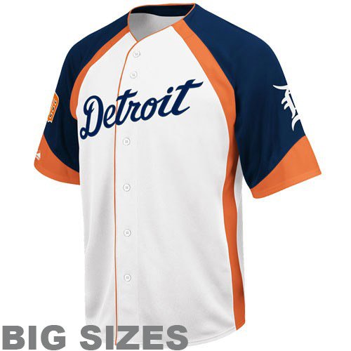 Majestic L.A. Dodgers White-Navy Blue Wheelhouse Big Sizes Jersey