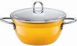 Silit 4-Quart Cook N Serve with Lid, Crazy Yellow