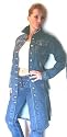 Neu US Designer Jeansmantel stone Gr. S-XXL