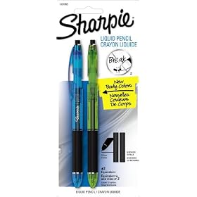 Sharpie Liquid Pencil Mechanical Pencils, 2 Mechanical Pencils with Fashion Colored Barrels (1801865)