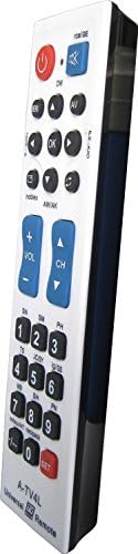 Gmatrix Best Big Button Universal Remote Control Vizio Lg Sharp A-tv4, Initial Setting for Lg, Vizio, Zenith, Panasonic, Philips, RCA - Put Battery to Work, No Program Needed