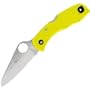 Spyderco Salt I Plain Edge Yellow H-1 Steel Knife