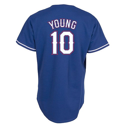 Texas Rangers Replica Michael Young Alternate 2 Jersey Large
