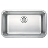 WATER CREATION 30 x 18 STAINLESS STEEL UNDER MOUNT SINGLE BOWL KITCHEN SINK
