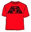 Star Wars Cover Logo Adult Red T-Shirt Previews Exclusive