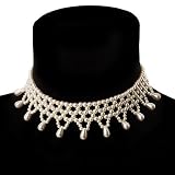Bridal Charm Beaded Flex Choker (Ivory)