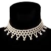 Sinnliches Braut-Collier aus Kunstperlen (Elfenbeinfarben)