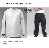 Kung Fu & Tai Chi Organic Cotton BLACK Uniform size LARGE