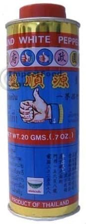 Nguan Soon Thai White Pepper Powder (Prik Thai) - 20 gram can