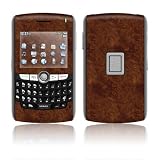 Dark Burlwood Design Protective Skin Decal Faceplate for Blackberry 8800/ 8820/ 8830/ World Cell Phones