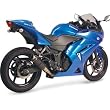 08-10 KAWASAKI EX250: HOTBODIES RACING MGP GROWLER SLIP ON EXHAUST - CARBON (CARBON)