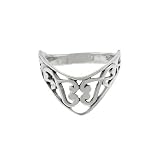 Chevron Filigree Ethnic Ring Sterling Silver