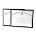 DAX Value U-Channel Document Frames with Certificates, 8.5 x 11 Inches, Black, Set of 2 (N17000NTP)