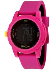 NIXON Womens A326-644 Plastic Analog Black Dial Watch