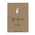 Go Green Inspirational Pendant Necklace - 16"