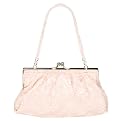 La Regale Beaded Trim Evening Bag - Pink