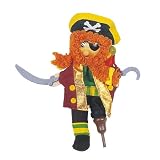 Long John Silver Wooden Head Finger Puppet