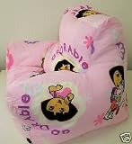 Dora Explorer Pink Bean Bag Arm Chair with Beans