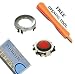 Ferrari Red Blackberry Trackball / Joystick / Navigate / Pearl / Ring Repair Replacement Fix Fixing for Rim Blackberry Pearl 8100 8130