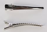 Bulk Bag 6cm Silver Alligator Hair Clips-100 Clips