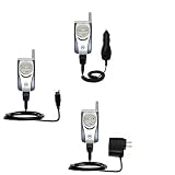 Deluxe Kit for the Motorola T731 includes a USB cable with Car and Wall Charger - Gomadic Brand w/ TipExchange Technology