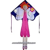 Large Easy Flyer Kite - Fairy (46 X 90) with 300 Ft 30lb Test Kite String and Winder