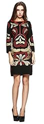 General Print Above the Knee Winter  Dress